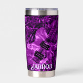 Gourde Isotherme I Love Rock 'N Roll Electric Guitar Personalized (Couvercle)