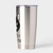 Gourde Isotherme I'm Silently Judging You Funny Black Cat Sarcastic (Gauche)