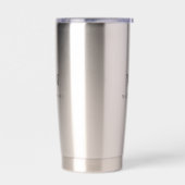 Gourde Isotherme Initiales de monogramme personnalisé nom unique (Gauche)