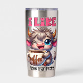 Gourde Isotherme J'aime le café plus que les gens (Couvercle)