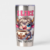 Gourde Isotherme J'aime le café plus que les gens (Extérieur)