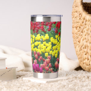 Gourde Isotherme Jardin de Tulipes coloré Floral