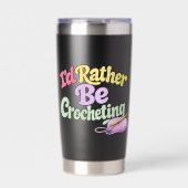 Gourde Isotherme Je préfère crocheter (Extérieur)