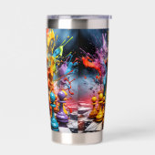 Gourde Isotherme Jeu d'échecs Abstraits 3D (Gauche)