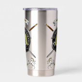 Gourde Isotherme Johnstone Clan Badge Tartan & Swords (Gauche)