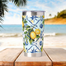 Joli Carreaux Talavera Tout-En-Tête Citrons Imprim