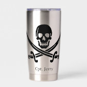 Gourde Isotherme Jolly Roger Pirate Custom (Extérieur)
