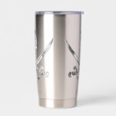 Gourde Isotherme Jolly Roger Pirate Silver Custom (Gauche)