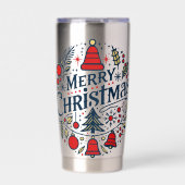 Gourde Isotherme Joyeux Noël 3 (Extérieur)