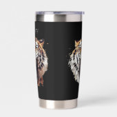 Gourde Isotherme jungle des amoureux du tigre cool (Gauche)