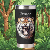 Gourde Isotherme jungle des amoureux du tigre cool