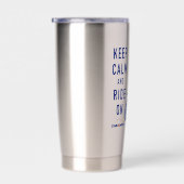 Gourde Isotherme Keep Calm and Ride On Dirt Bike Insulated Tumbler (Gauche)