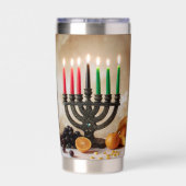 GOURDE ISOTHERME KWANZAA - KINARA -  (Couvercle)