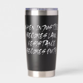 Gourde Isotherme La résistance devient devoir NZ Politique (Couvercle)