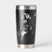Gourde Isotherme Labrador Retriever Dog Playing Electric Guitar Roc (Extérieur)