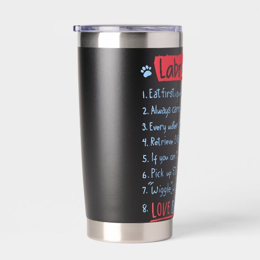 Gourde Isotherme LabraLaw Funny Labrador Idea Lab Lover (Gauche)