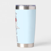 Gourde Isotherme Laissons les Jeux commencer à mépriser l'art Maria (Couvercle)