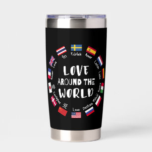 Gourde Isotherme L'amour autour des langues du monde