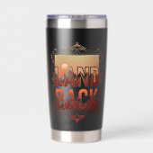 Gourde Isotherme LAND BACK Indigenous Rights Mountain Sunset (Couvercle)