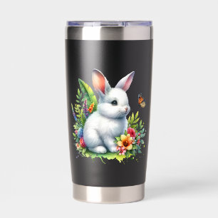 Gourde Isotherme Lapin de ferme bébé animal sublimation clipart-881
