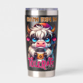 Gourde Isotherme Le café m'aide à tolérer les idiots (Couvercle)
