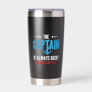 Gourde Isotherme Le capitaine a toujours raison, je suis le capitai
