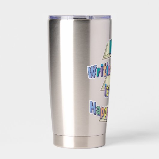 Gourde Isotherme L'Écriture Est Un Bon Espace Bookish Esthétique (Extérieur)