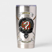 Gourde Isotherme Lennox Clan Badge Tartan & Swords (Extérieur)