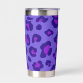 Gourde Isotherme "Leopard violet électrique" (Gauche)