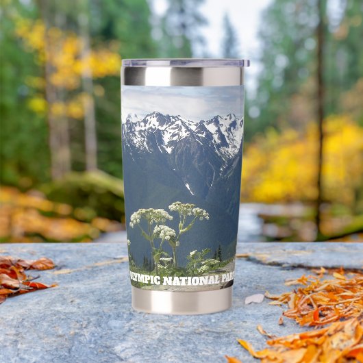 Gourde Isotherme Les montagnes du parc national olympique (Mariage)