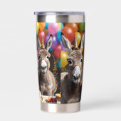 Gourde Isotherme Les Triplés D'Âne Fêtent Leur Anniversaire, (Gauche)