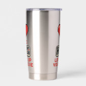 Gourde Isotherme Level Up Your Love, Retro Pixel Gaming Design (Gauche)