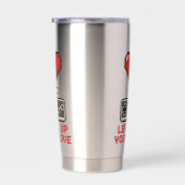 Gourde Isotherme Level Up Your Love, Retro Pixel Gaming Design (Gauche)