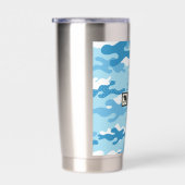 Gourde Isotherme Light Blue Camouflage Pattern (Gauche)