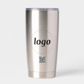Gourde Isotherme Logo avec texte et code QR Promotion professionnel (Couvercle)