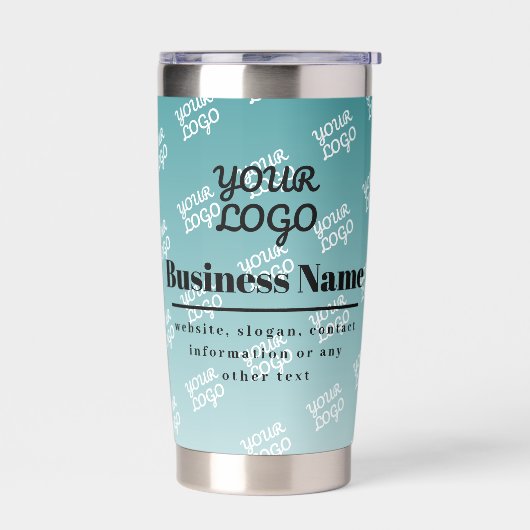 Gourde Isotherme Logo Carrelé et Ombre modifiable (Gauche)