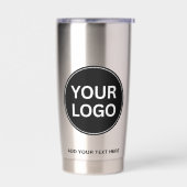 Gourde Isotherme Logo d'entreprise personnalisé simple (Gauche)