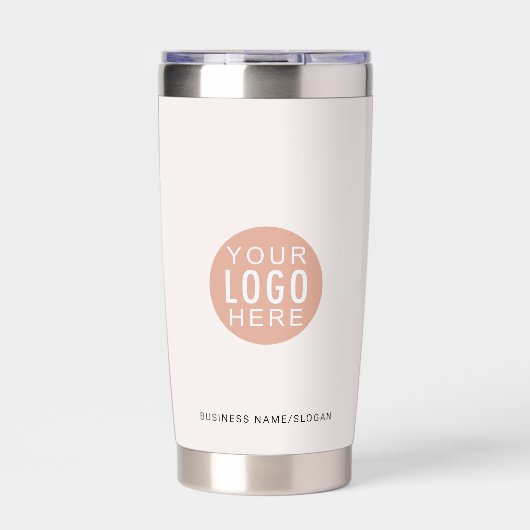 Gourde Isotherme Logo d'entreprise simple Code QR et site Web (Extérieur)