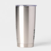 Gourde Isotherme Logo d'entreprise simple QR Code Promo Swag (Gauche)