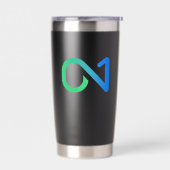 Gourde Isotherme Logo ON1 (Vert bleu) (Gauche)