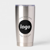 Gourde Isotherme Logo Simple Avec Texte Professionnel Promotionnel (Couvercle)
