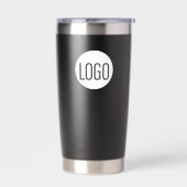 Gourde Isotherme Logo White Business Site de code QR personnalisé (Gauche)