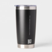 Gourde Isotherme Logo White Business Site de code QR personnalisé (Gauche)