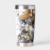 Gourde Isotherme Loup personnalisé (Couvercle)