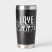 Gourde Isotherme Love and Gratitude Travel Mug (Extérieur)