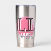 Gourde Isotherme Love Live Life Quote (Couvercle)