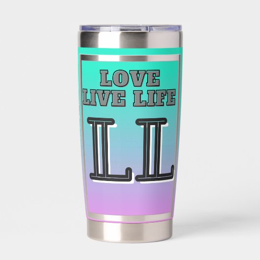 Gourde Isotherme Love Live Life  Quote (Extérieur)