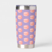 Gourde Isotherme Macarons roses (Extérieur)