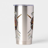 Gourde Isotherme MacPherson Clan Badge Tartan & Swords (Gauche)