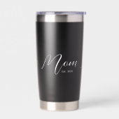 Gourde Isotherme Maman établie Nouveau Cadeau pour Maman Noir (Gauche)